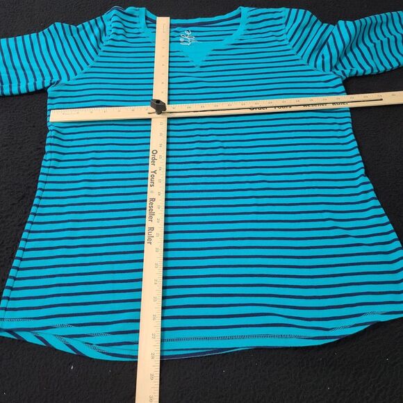 Made For Life Womens T-Shirt Multicolor Size XXLT Cotton Blend Long Sleeve - Picture 3 of 12